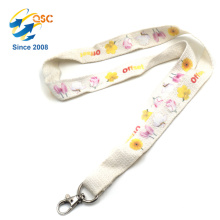 High Quality Custom Logo Eco-Friendly Special Design Woven Cotton Lanyards